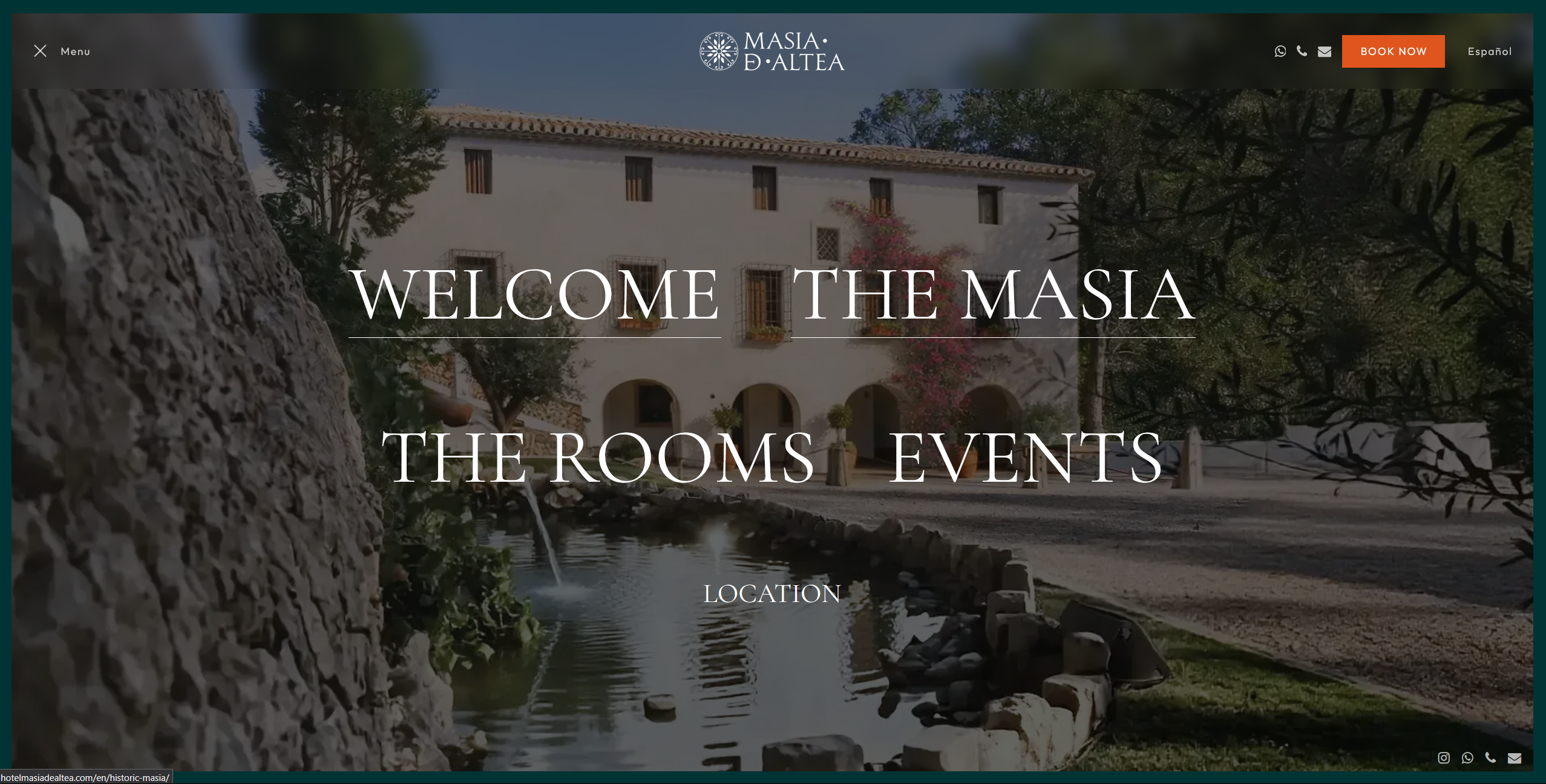 Web design Boutique Hotel Masía de Altea boutiquehotel digitalstudioaltea ui ux webdesign webdesignboutiquehotel