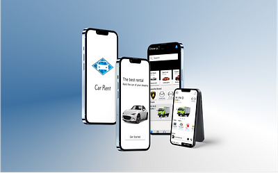 Rent Car app branding design graphic design illustration logo typography ui ux vector