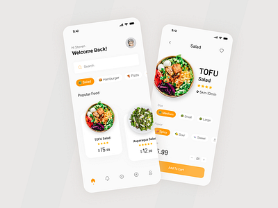 Food Delivery App UI/UX Design app design figma graphic design icon ui ui deisgn