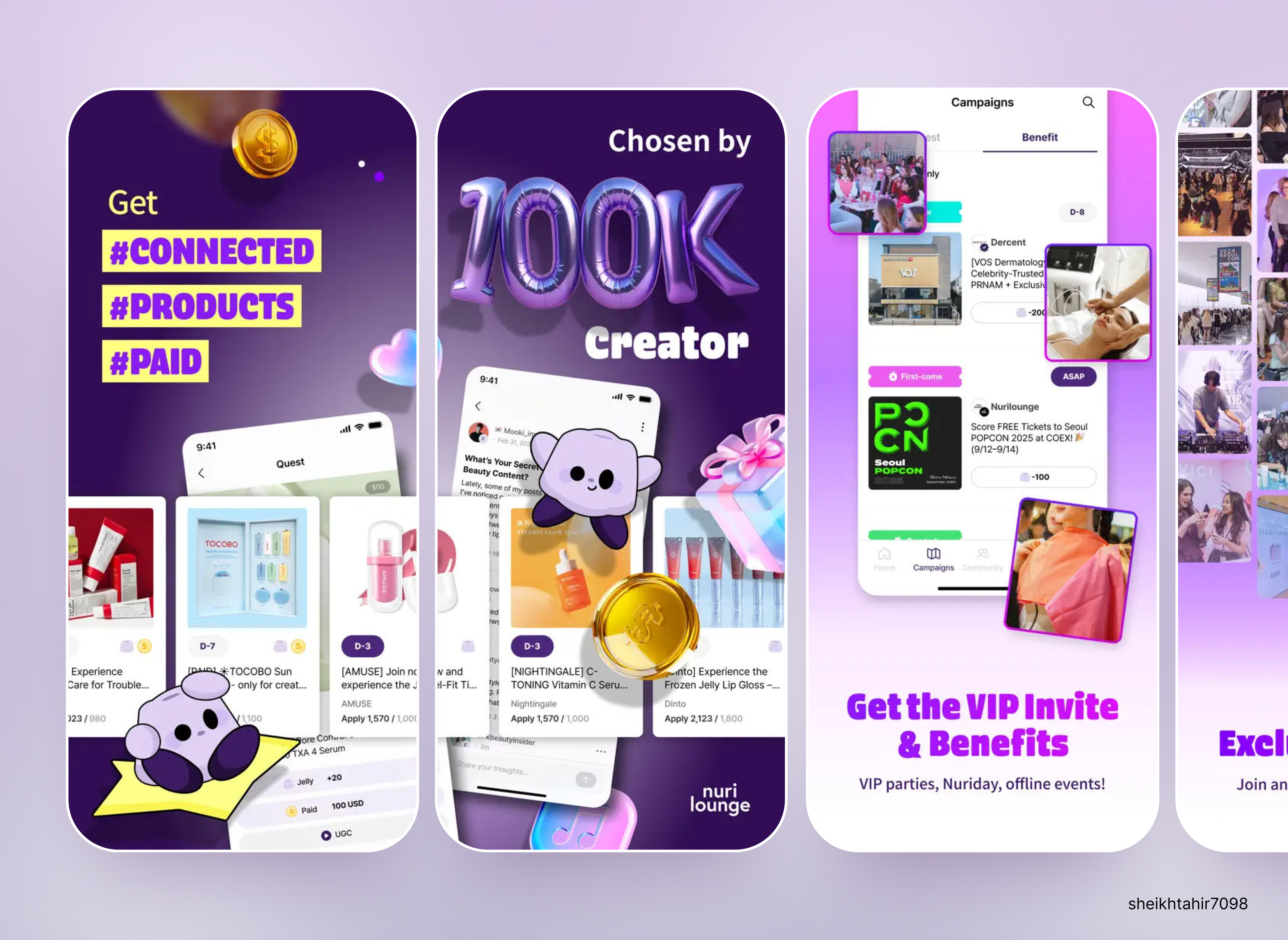 Example of Custom App Store Screenshots