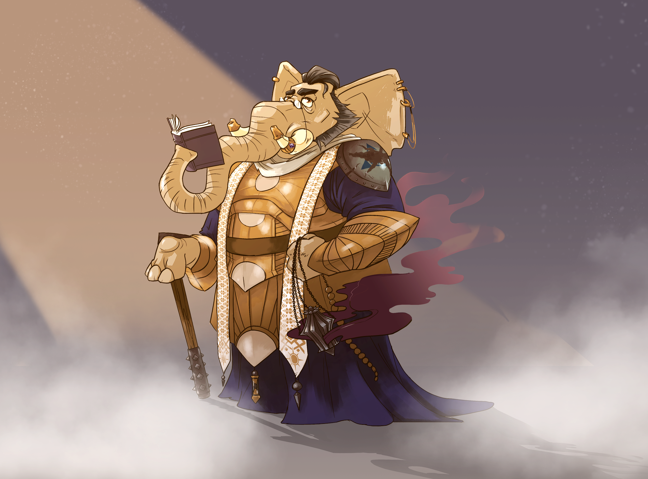 Rohm Thunderstep III - D&D Ravnica Character Design character design dd digital art digital illustration dungeons dragons hexhue illustration no ai ravnica