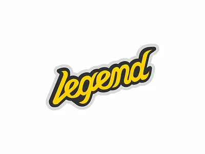 Legend. Hand Lettering logo design black yellow custom calligraphy custom lettering custom typography hand lettering hand made legendary lettering letters minimalist typeface typography