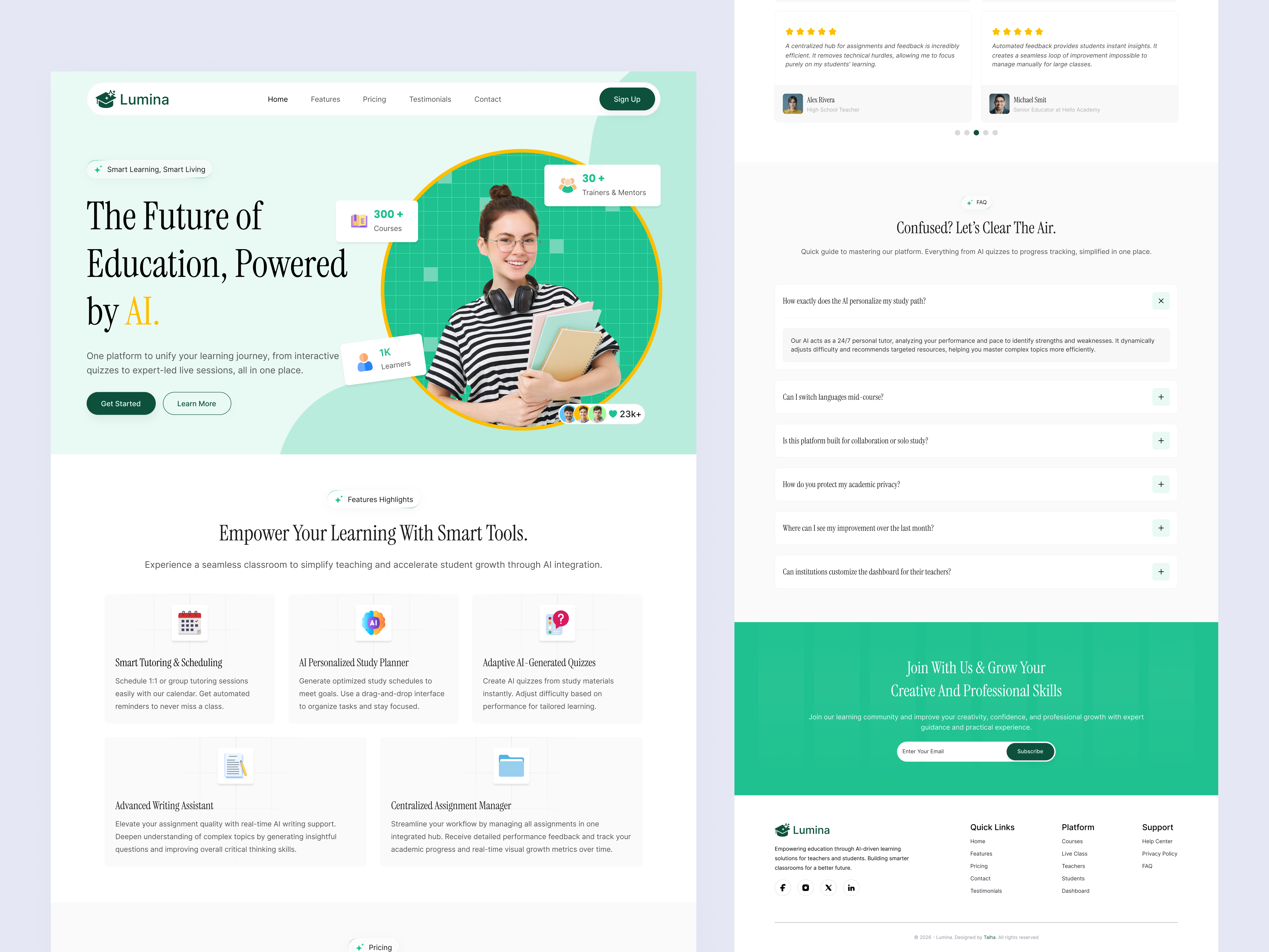 Example of Modern UI/UX Design For Web & Mobile App