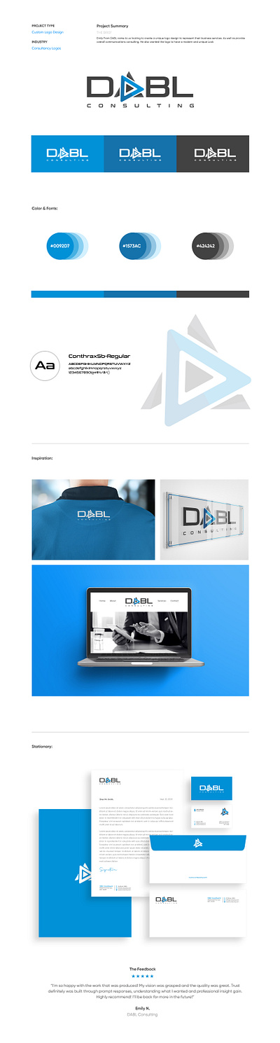 DABL Consulting_Branding branding graphic design logo ui