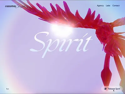 Real time shader customization 3d 3d customiser 3d website animation button creative website glass glass bird hover immersive website liquide glass personalization rundomizer shader storytelling ui web webgl website