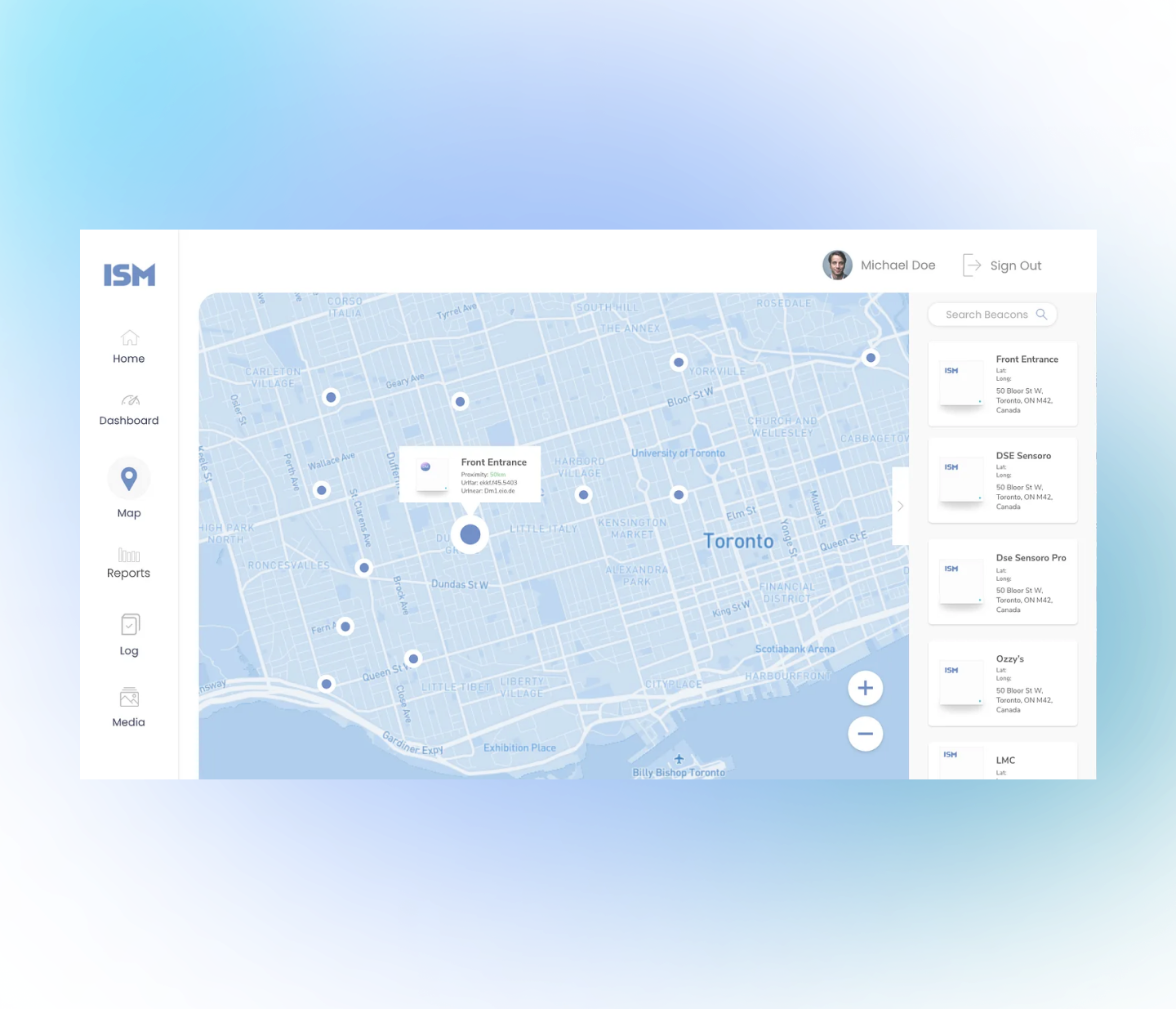 (2020) IOT Beacon Platform ISM Public Company