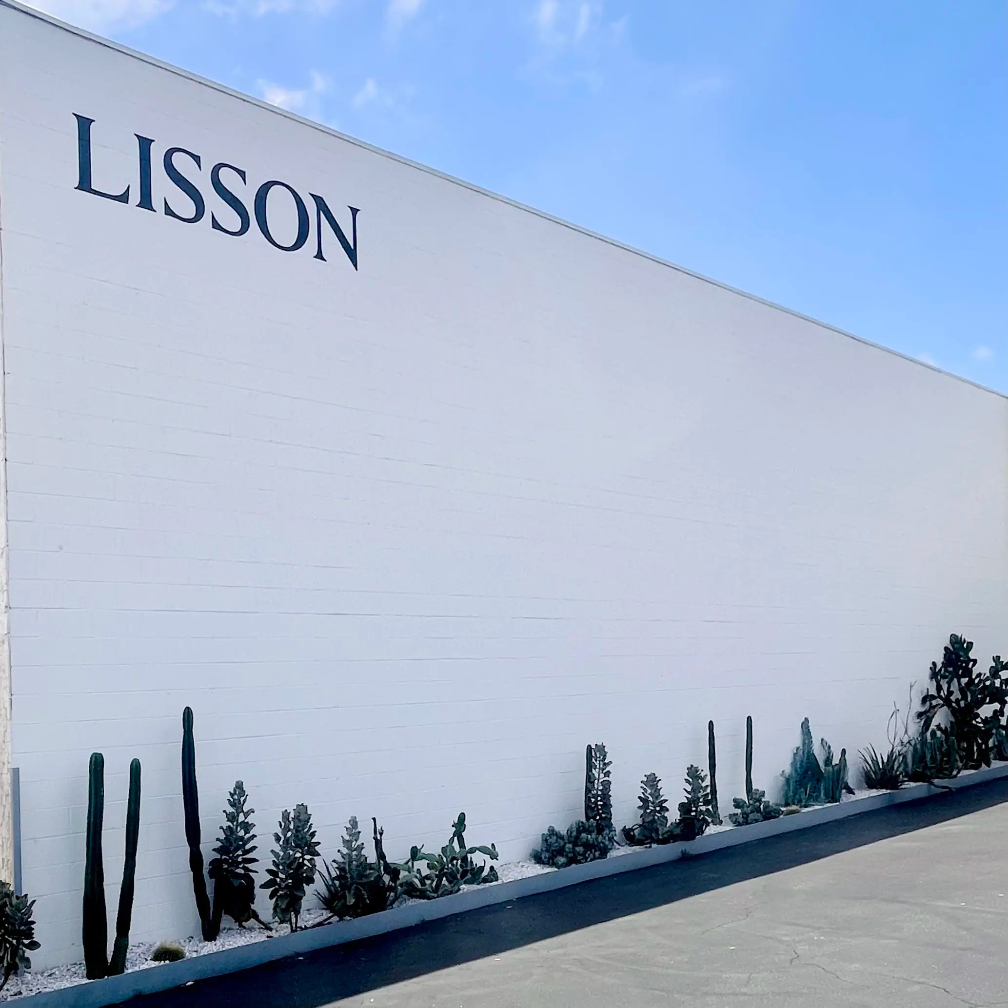 Hand painted exterior signage for Lisson Gallery - Los Angeles