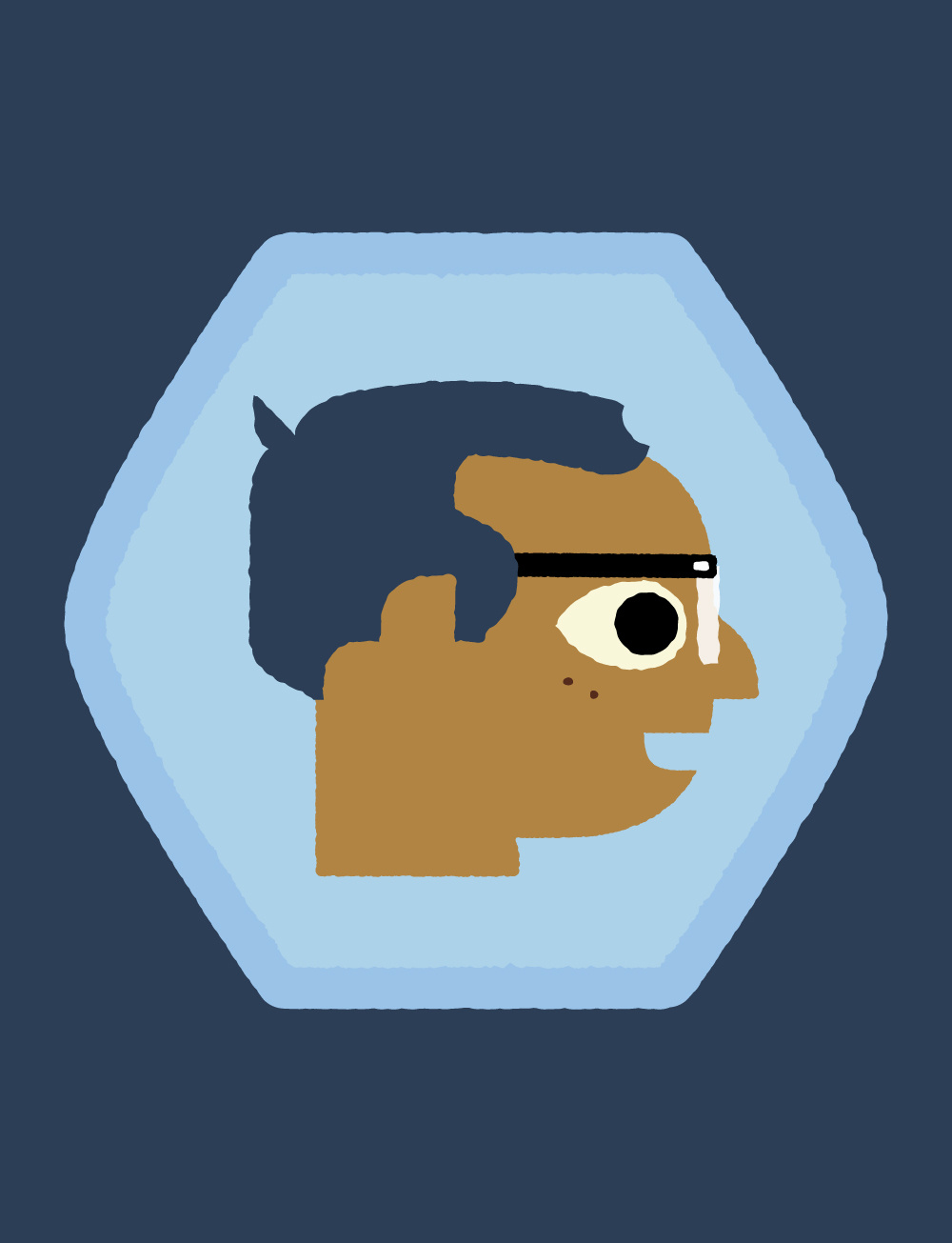 Self-Portrait head illustration portrait profile self portrait
