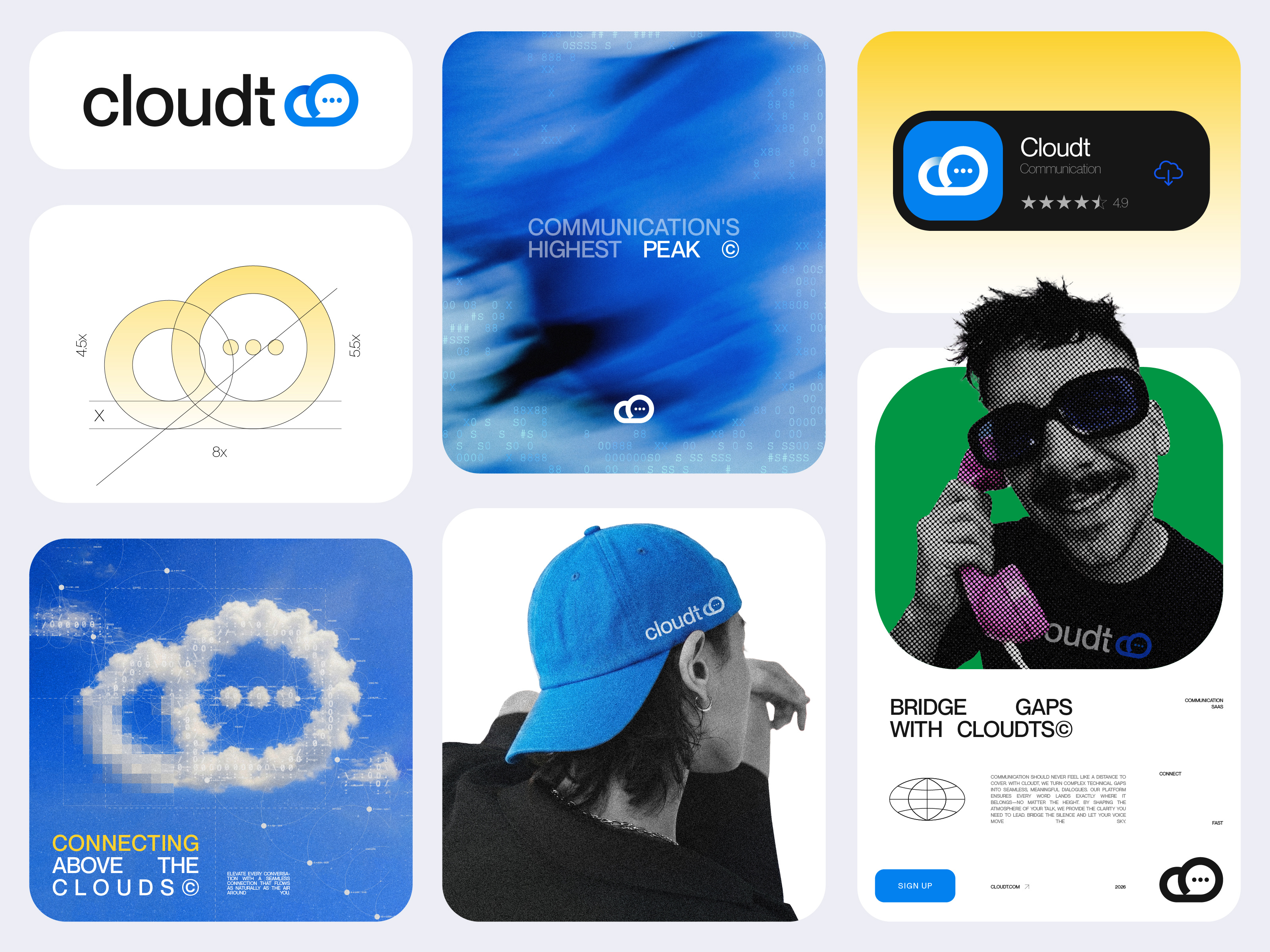 Communication SaaS Branding Design brand book brand guidelines brand identity brandbook branding chat bubble cloud communication branding creative logo design identity logo modern chat modern logo saas branding software as a service styleguide visual visual guidelines visual identity