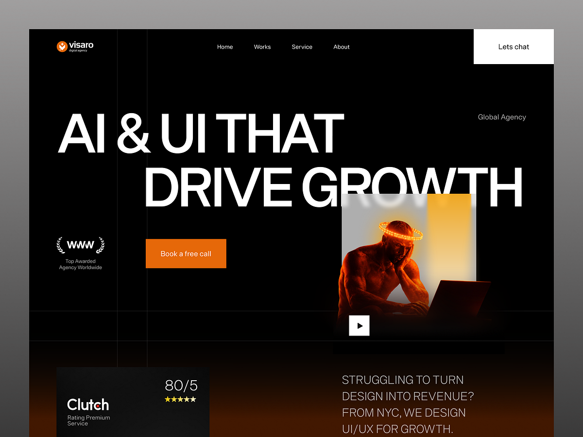 Website for a Creative Digital Agency ✲ Visaro