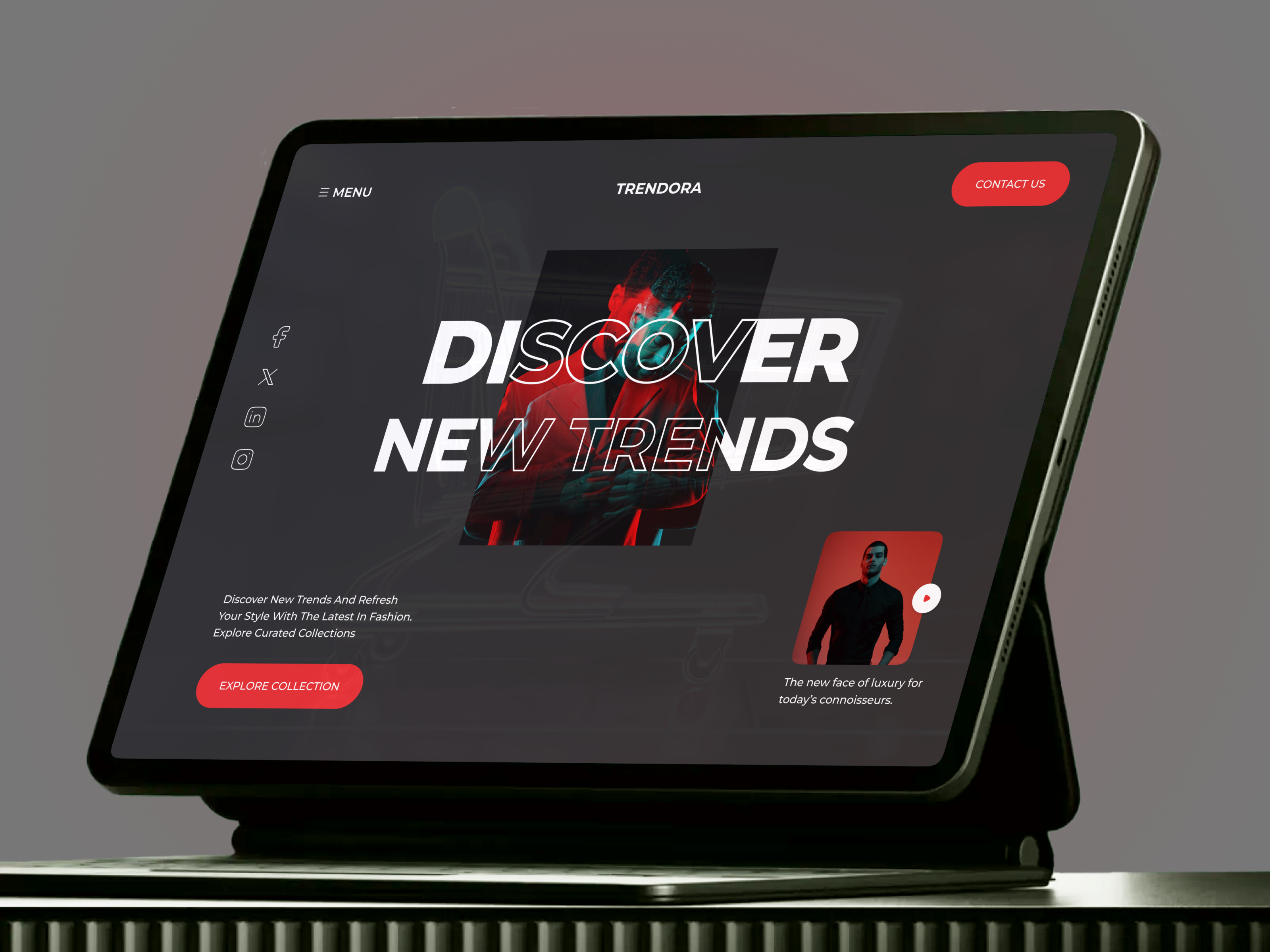 Luxury Fashion Landing Page UI Concep brand dark ui dribbble ecommerce fashion fashion website figma landingpage luxury fashion online popular shop ui design ui inspiration ux design web design website wordpress