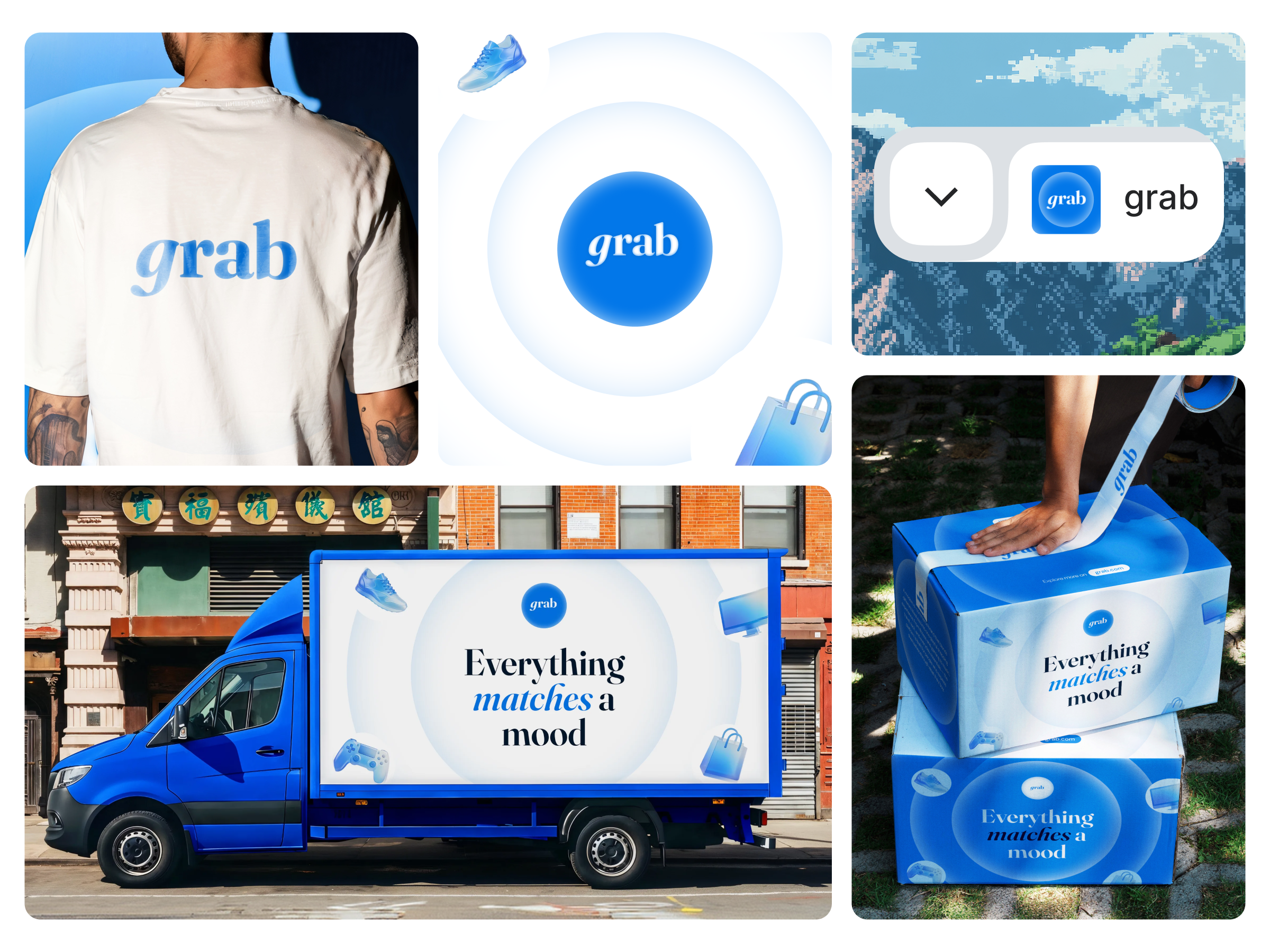 Grab - Modern E-commerce Logo & Brand Identity brand identity brand identity branding brand identity design brand strategy brand system branding ecommerce branding ecommerce logo ecommerce ui lifestyle brand logo logo branding logo design luxury ecommerce brand merchandise branding minimal brand identity modern branding packaging design product branding visual identity