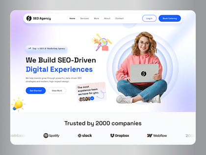 SEO Agency Landing Page UI Design