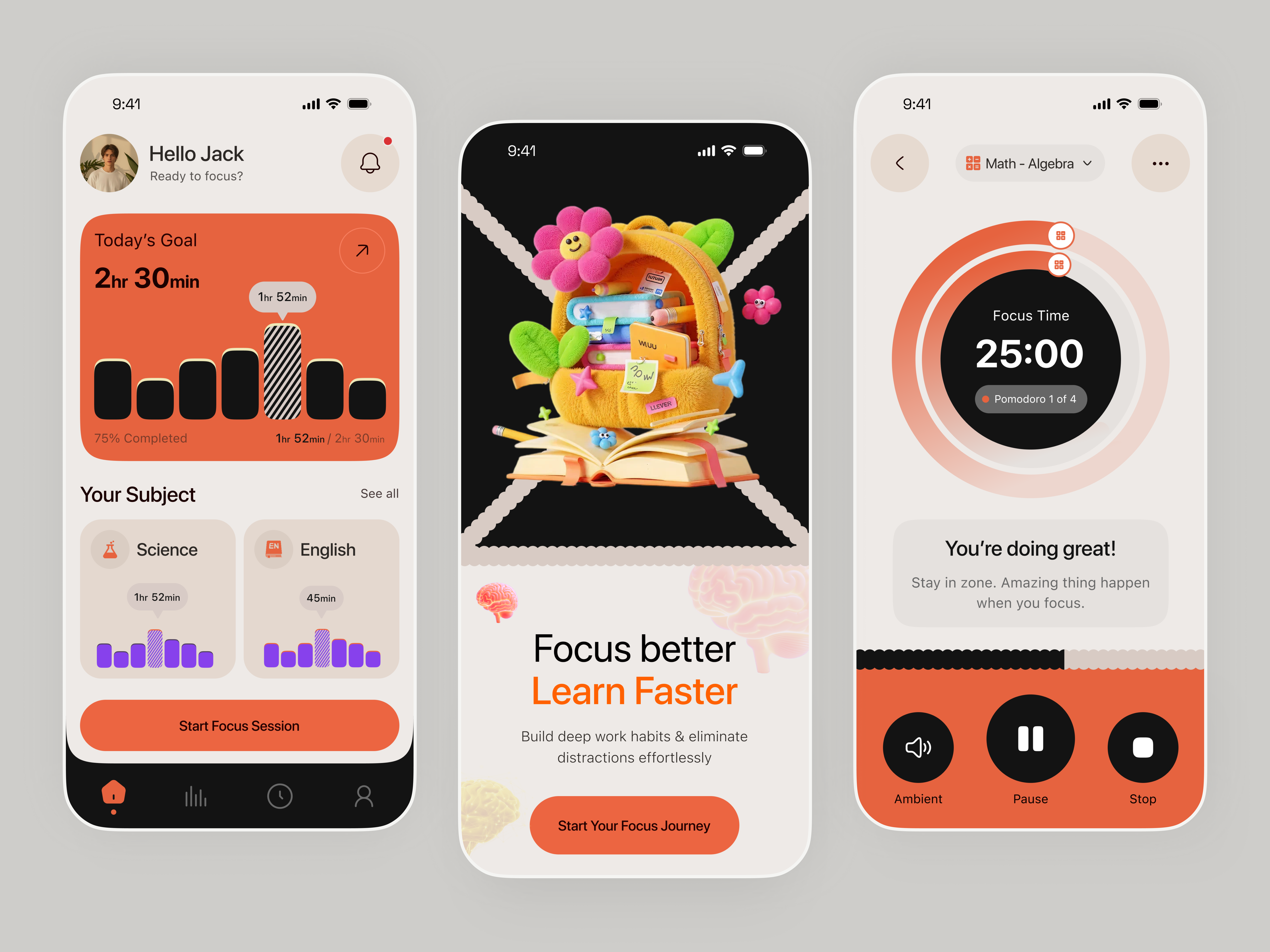 Online Education Mobile App Design - Learn Anytime app design dashboard ui e learning edtech education app ios app learning platform mobile app mobile app design mobile ui online course online learning productvity app study app time management uiux user interface web