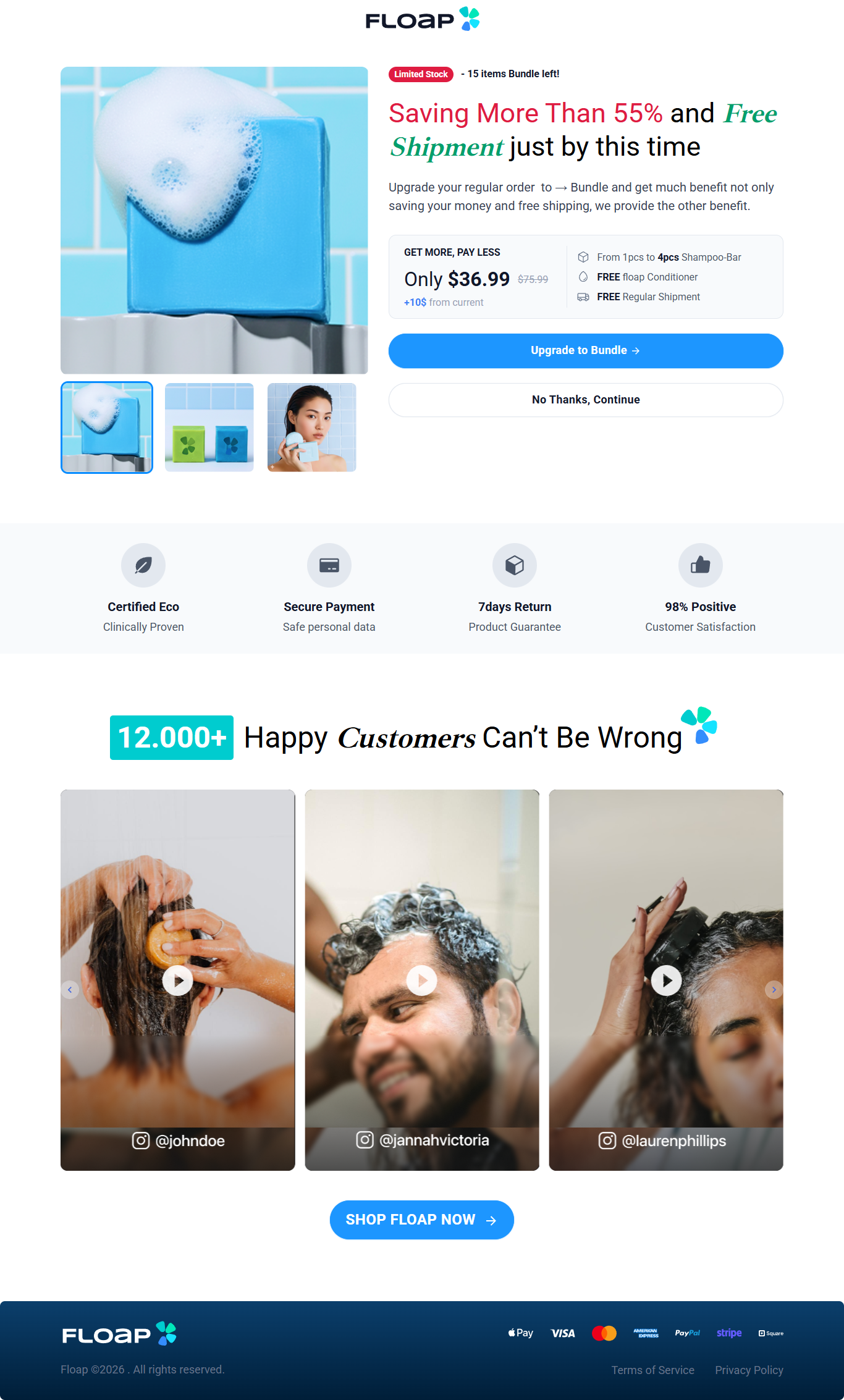 Viral Organic Shampoo Bar Upsell Page On Funnelish advertorial page checkout page clone advertorial page clone checkout page clone funnelish clone product page clone thank you page clone upsell page downsell page funnelish funnelish ready funnel funnelish template gempages pagefly product page replo sales funnel thank you page upsell page viral organic shampoo bar