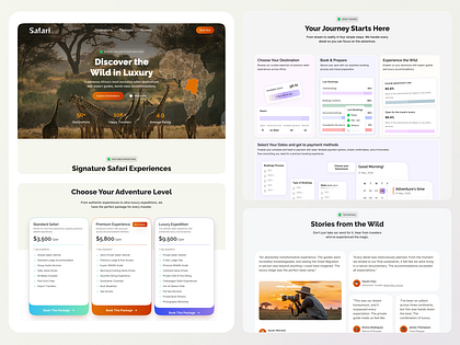 Premium Safari Booking & Wildlife Travel Experience Platform
