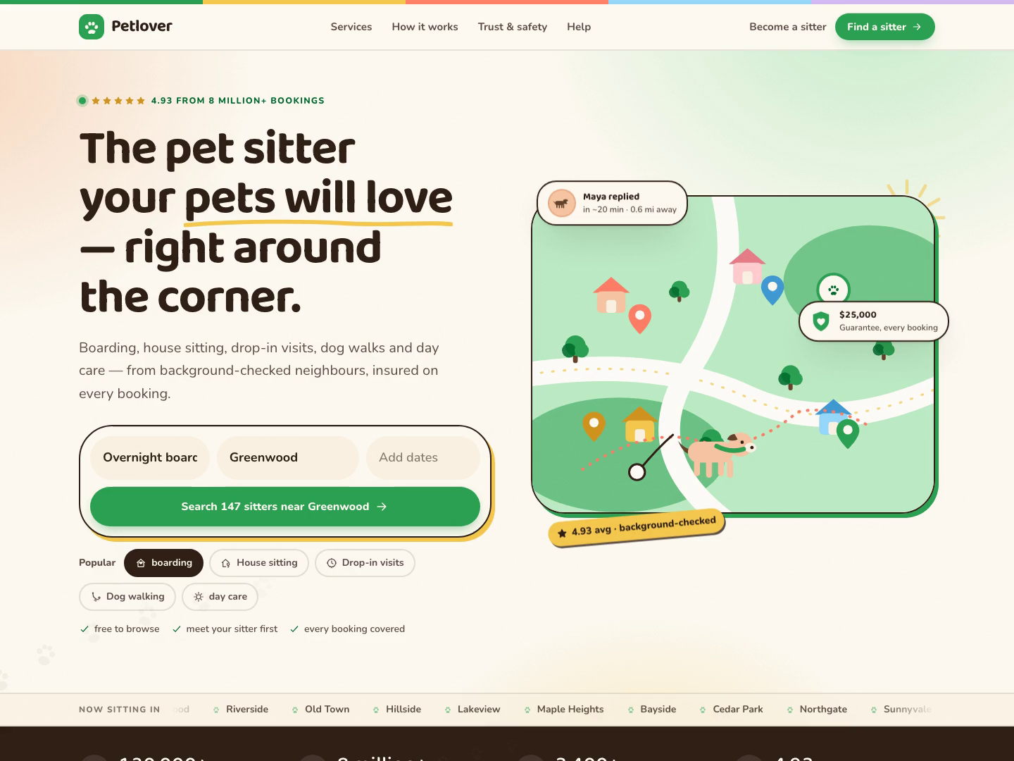 Pet lover [ Pet-sitter Marketplace Website ]