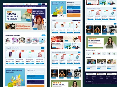 E - Commerce Website Landing Page UI Design 2026 clean ui conversion focused ui design ecommerce ui fashion ecommerce figma design landing page luxury ecommerce modern ui premium web design product showcase ui responsive website shopping app ui startup website trendy ui ui ui ux design website inspiration