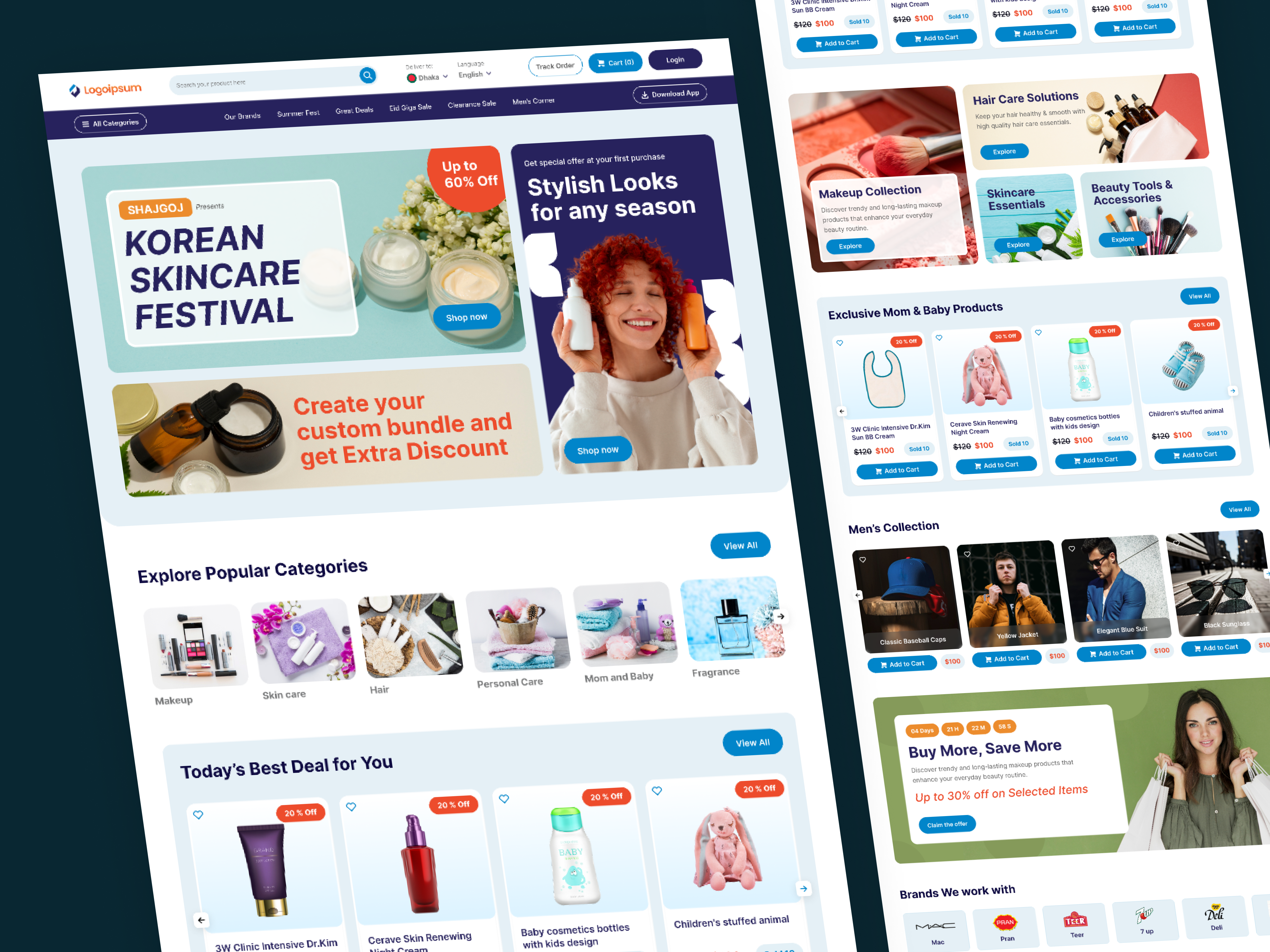 Example of Landing Page UI UX Design