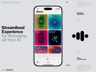 Ring Data ai animation code coding colors dashboard interface ios iphone lite mobile os ui vibe video