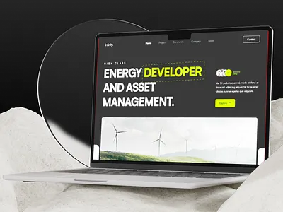 Renewable energy and green tech corporate website UI design branding landing page ui ui design ui ux webdesign website design wordpress