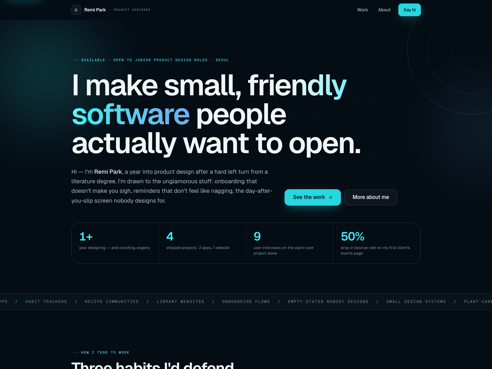 Example of Portfolio Website Design & Development