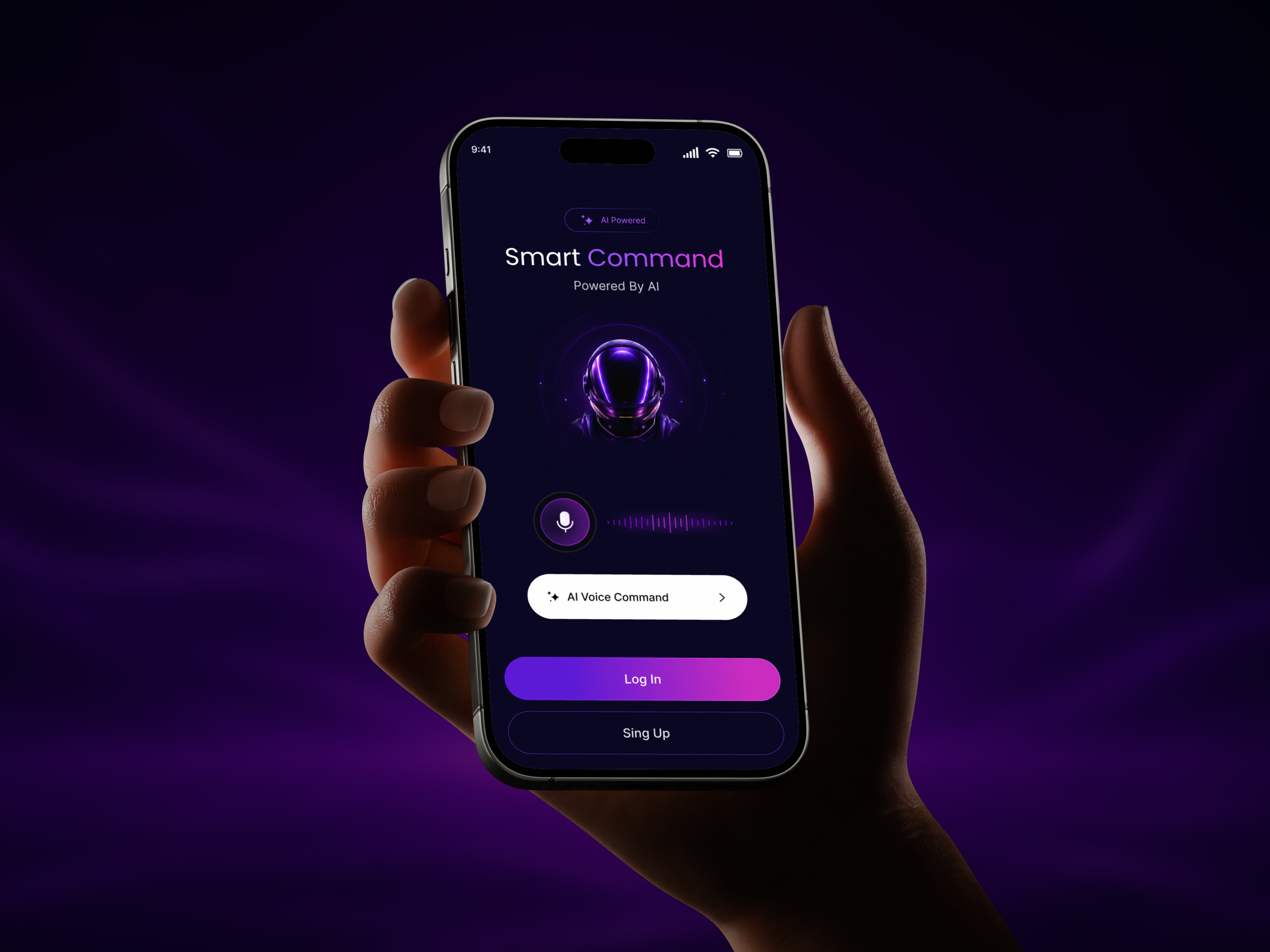 Voicely AI Assistant App UI Design ai ai app ai assistant app design app interface dark ui dashboard ui figma futuristic ui glowing ui mobile app mobile ui neon ui purple ui smart assistant ui design uiux voice assistant voice ui