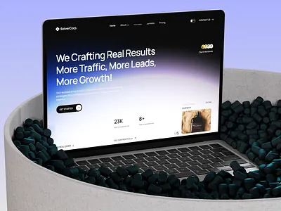 Responsive digital marketing agency website UI/UX design landing page ui ui design ui ux web design webdevelopment website design wordpress