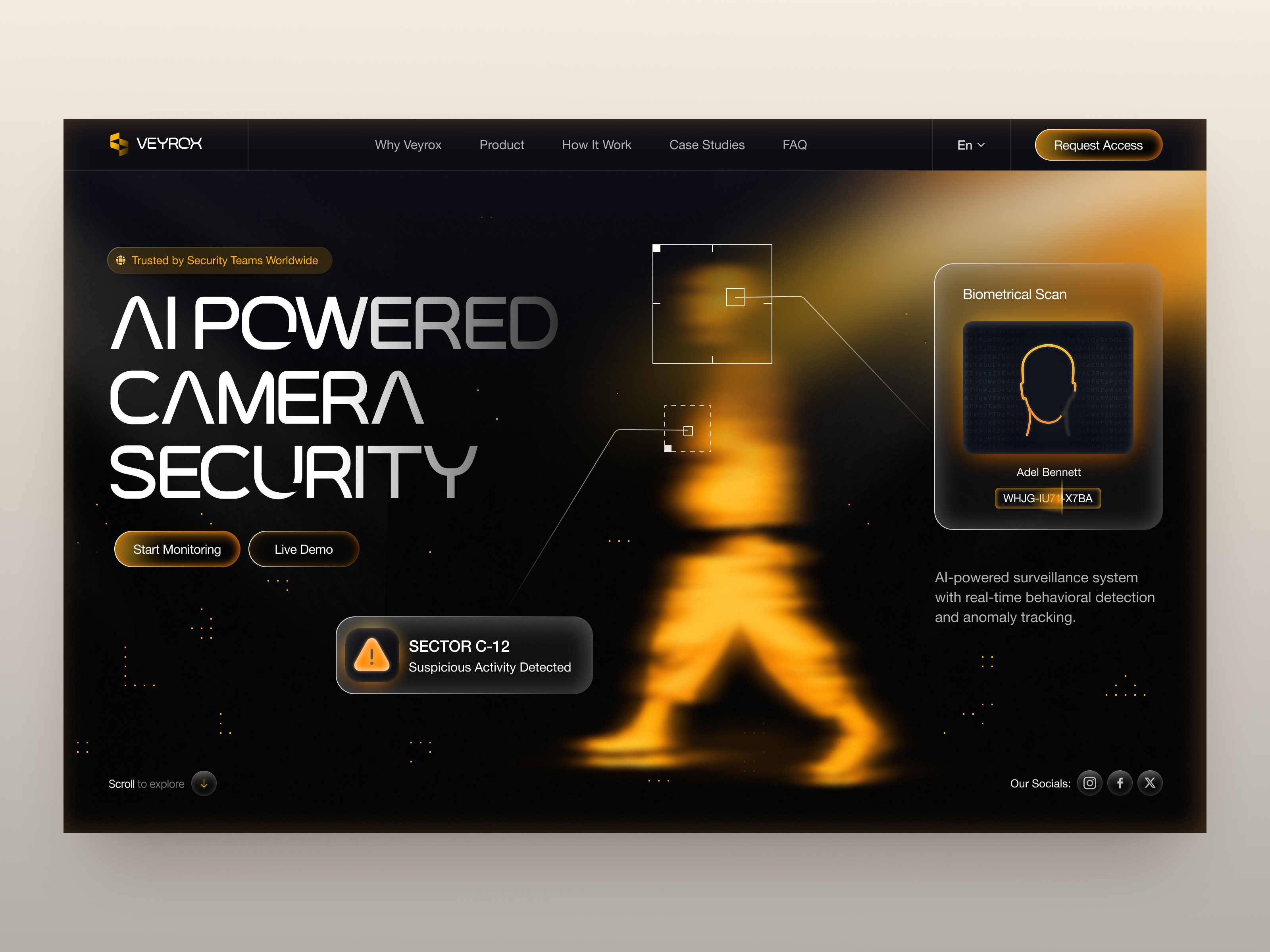UI-UX for Cybersecurity, AI Surveillance Systems design interface ui uiux ux web website
