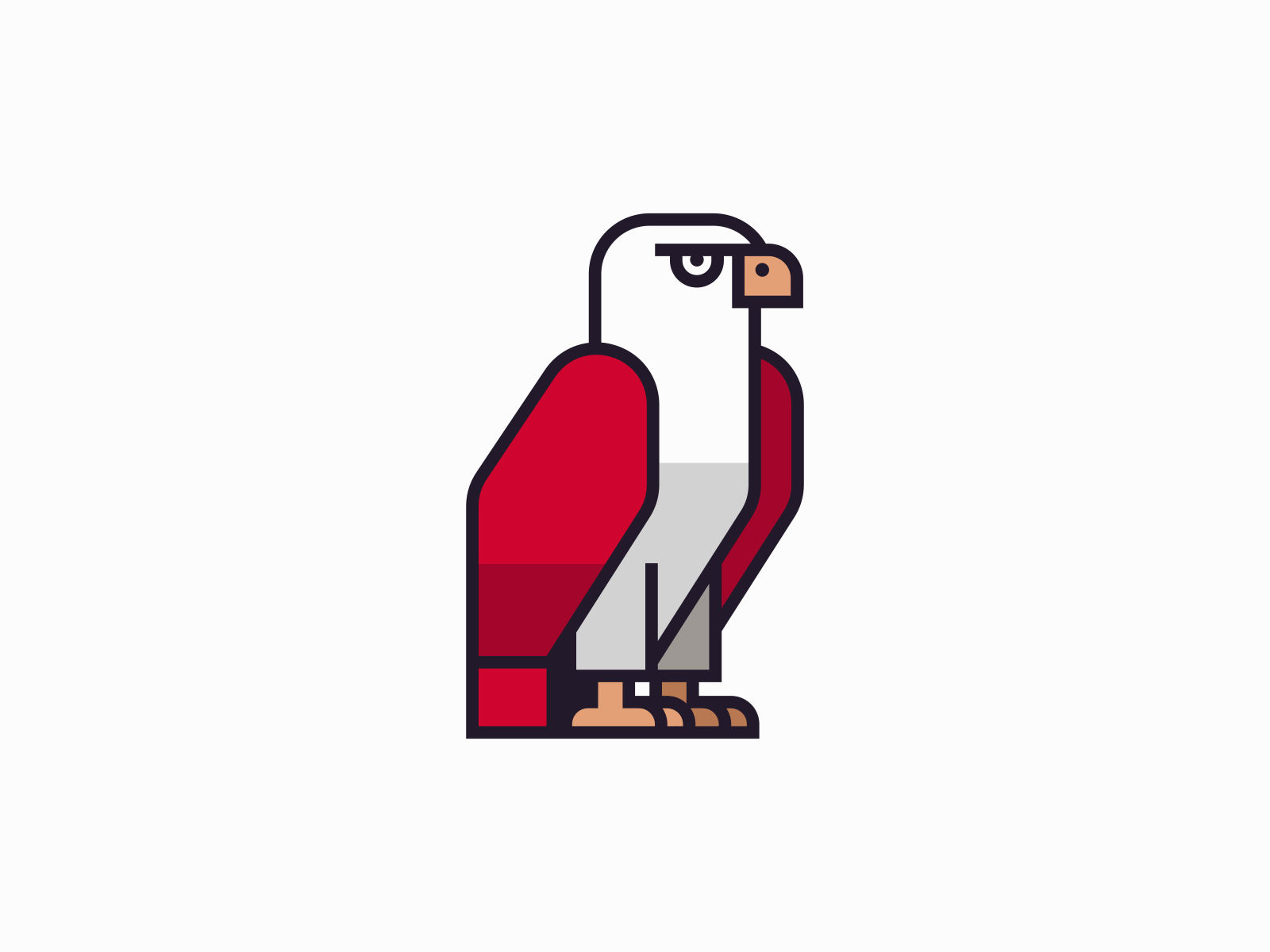 Block Style Eagle Logo