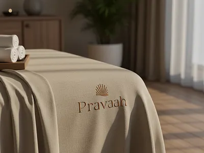 Pravaah | Luxury Spa & Wellness Branding brand identity branding design graphic design logo luxury minimal premium