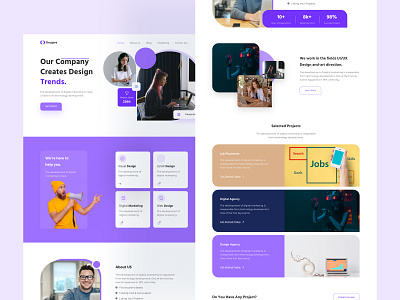 Digital Agency Landing Page UI Templates web design service