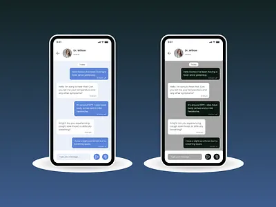 Mobile Chat App UI – Dark & Light Theme app design concept behance branding chat app design chat interface clean design conversation ui dark mode ui dribble figma figma ui light mode ui messaging app ui minimal ui mobile app mobile screen design social app design ui design uiux ux design
