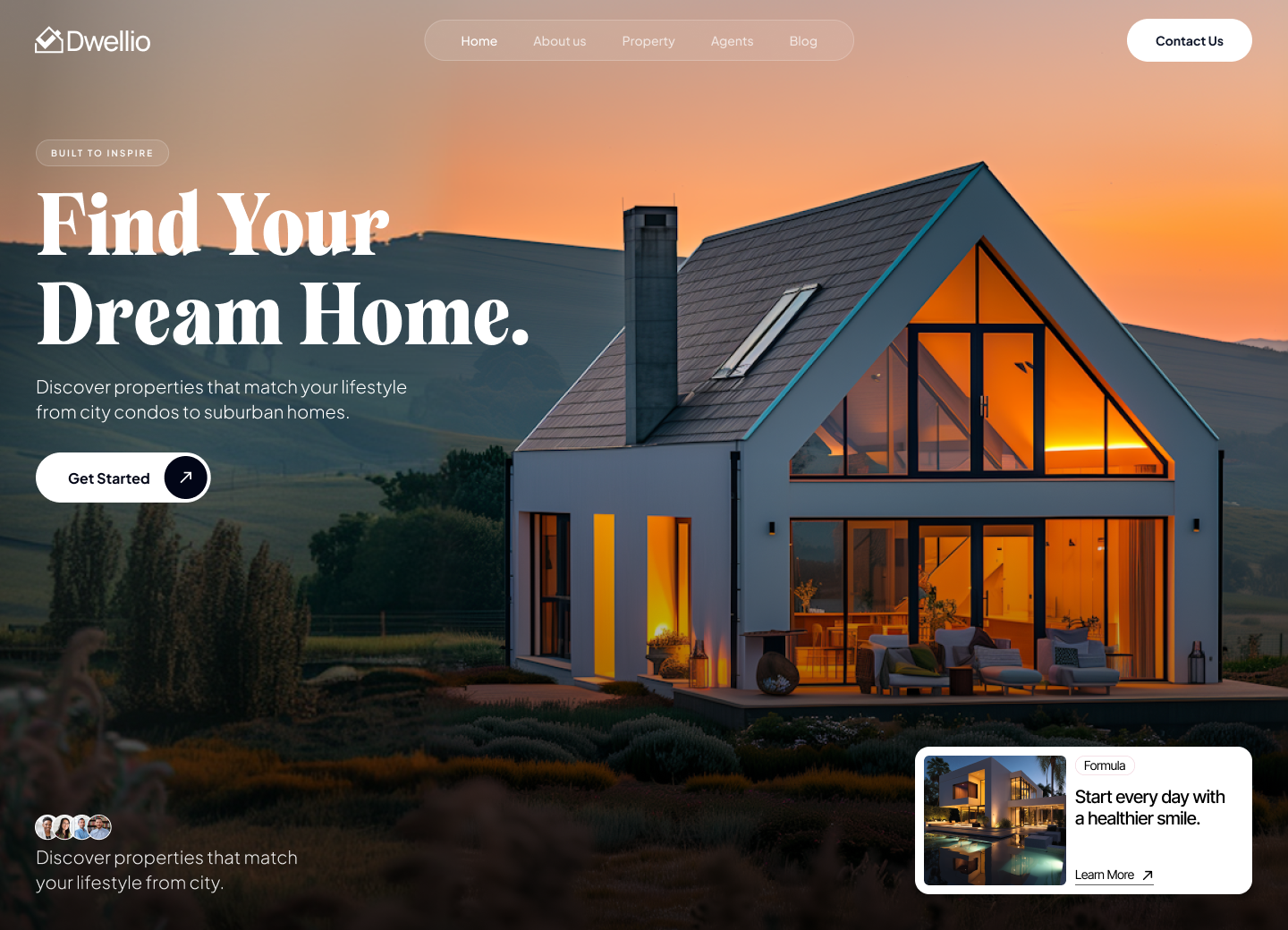 Example of Real Estate Website UI/UX Design
