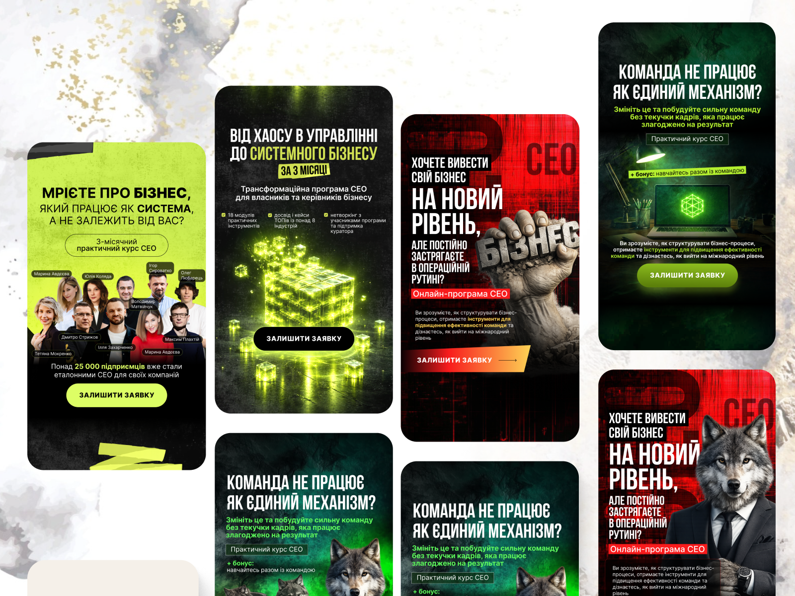 Дизайн рекламы для CEO-программы banner creo design graphic design instagram