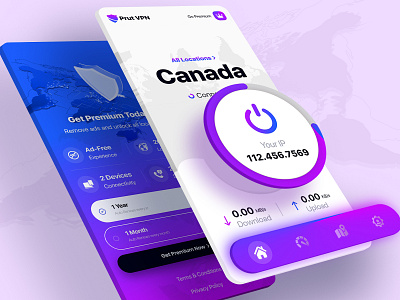 🛡️ Prut VPN App appdesign behance cybersecurity dataencryption dataprotection digitalprivacy dribbble graphicdesign illustration internetsecurity mobileappdesign onlinesafety privacy uidesign userexperience userinterface uxdesign virtualprivatenetwork vpn vpn app