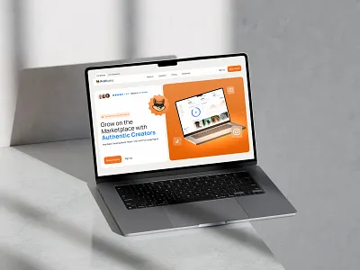 Product UI Concept for an Influencer Collaboration Platform 3dillustration b2bdesign brandidentity branding creatoreconomy figma influencermarketing landing landing page marketplace minimalui orangepalette responsivedesign saas startupdesign ui uidesign ux webdesign website