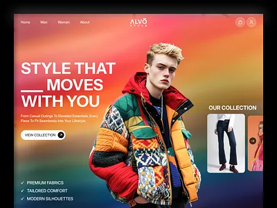 ALVÓ Style - Fashion E-commerce Website Design bikash clothing store clothing store website e commerce e commerce website design ecommerce ecommerce design fashion fashion landing page landing page online store shopify shopify store shopping store ui ux web design website woocommerce