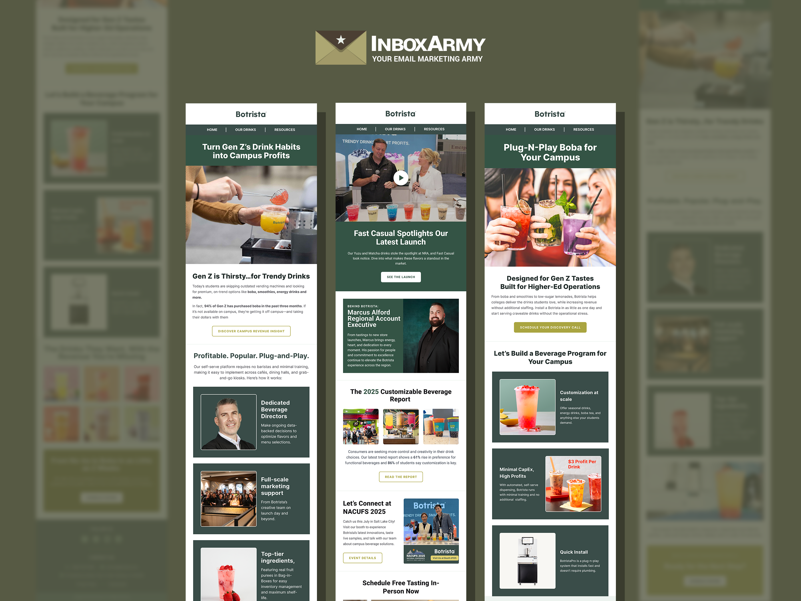High-Converting Email Design for Botrista beverage brand conversion design email campaign email design email marketing email newsletter klaviyo newsletter design retention marketing ui design