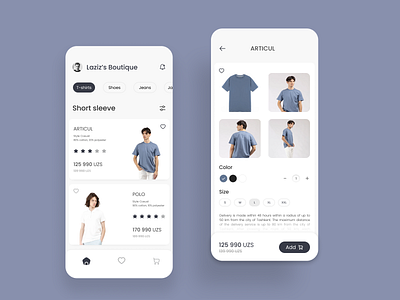 Fashion Store E-Commerce - Mobile app app clothing conception e commerce fashion mobile shop store t shirt tashkent uzbekistan wear