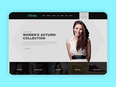 Fashion Modern Website Template HTML Version - Erina store