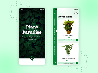 Plant App UI greenthumb indoorplants mobileappdesign plantapp plantcare plantlife plantlovers uiuxdesign userinterface