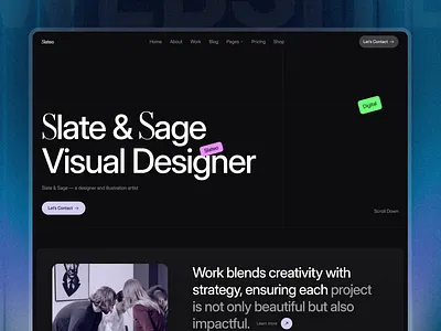Slateo - Agency Website Design agency agency website design design hr rumen portfolio design ui web web design webflow design webflow template website website design