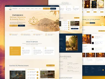 Spiritual and divine website branding concept design graphic design logo redesign ui ux
