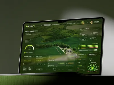 AI-Powered Farming Dashboard Design agriculture agriculture dashboard design agriculture technology ai agriculture ai design agency ai powered farming dashboard ai product analytics dashboard dashboard datavisualization farm tracking application farmer farmmanagement modern saas design musemind product design saas saas dashboard sustainable agriculture web app
