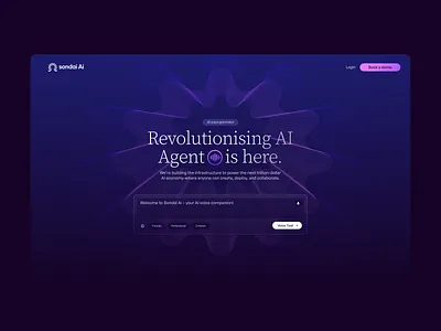 Sondai AI Website ai ai agent ai voice automate brand identity brand messaging brand strategy branding identity landing page logo logo design mark sound symbol tone visual identity web design website website design