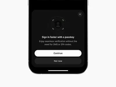 bankito® passkey sheet app banking bottom sheet concept design finance fintech ios mobile passkey sheet ui ui design ux