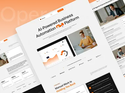 AI-Powered SaaS Experience for Modern Businesses | SAAS UI ai agents ai business ai dashboard ai landing page ai platform ai saas ai solutions ai website automation platform business ai business automation modern saas saas landing page saas ui saas website software website startup website tech website webflow saas workflow automation