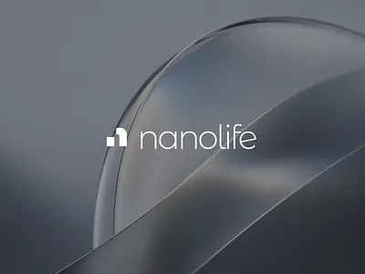 Nanolife logotype design brand branding design graphic design icon illustration logo tech typography vector