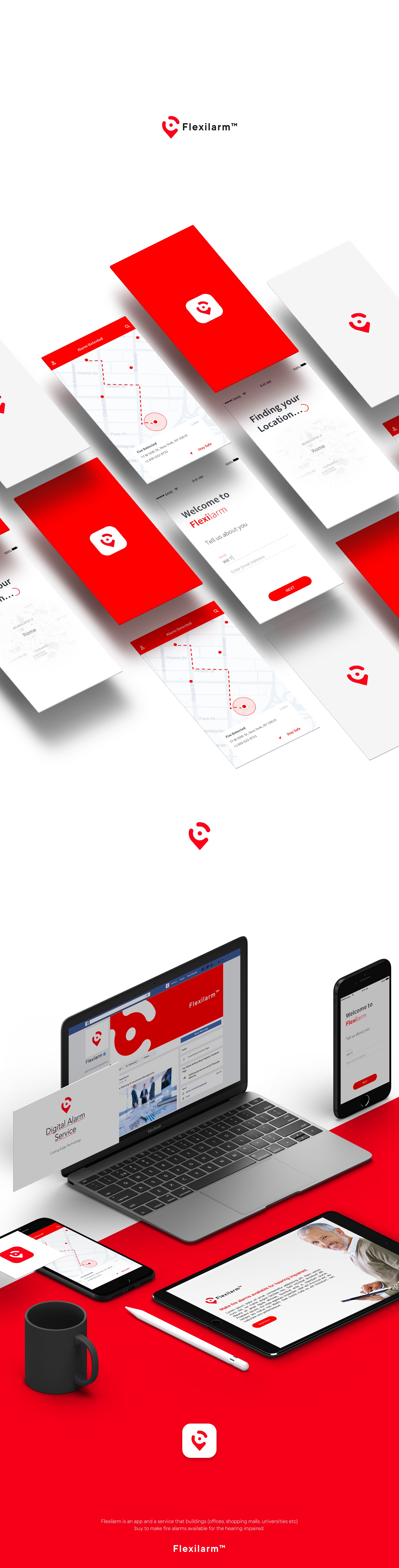 Logo Concept - Flexilarm app branding design graphic design illustration logo typography ui ux